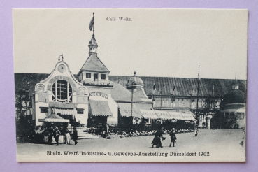 Ansichtskarte AK Düsseldorf 1902 Cafe Weitz Industrie Gewerbe Ausstellung Architektur NRW